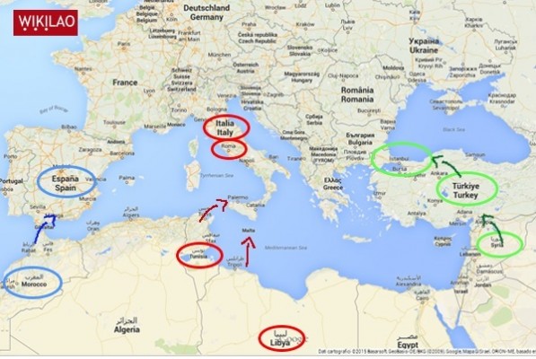 ATTACCO ALL'ITALIA. SCOPERTO DOCUMENTO SEGRETO DELL'ISIS. ECCO LA MAPPA DEI BERSAGLI - FOTO - 16/02/2015