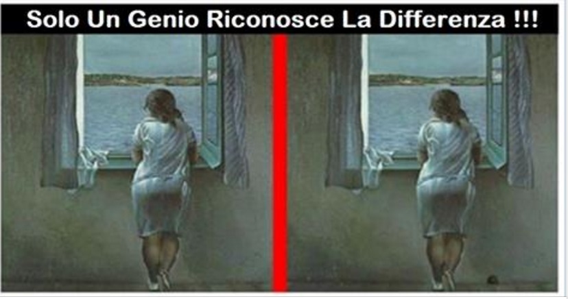 SOLO UN GENIO RIUSCIRA' A TROVARE LE DIFFERENZE IN QUESTE IMMAGINI - 20/10/2016