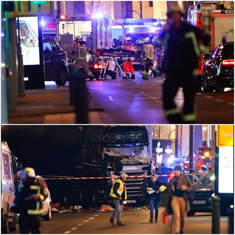 ATTENTATO TERRORISTICO: CAMION INVESTE LA FOLLA E CI SONO DIVERSE VITTIME - VIDEO - 19/12/2016