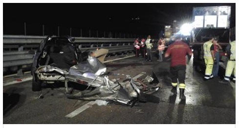 L'INCIDENTE E' TREMENDO: IL NATALE SI TRASFORMA IN UN DRAMMA - 25/12/2016