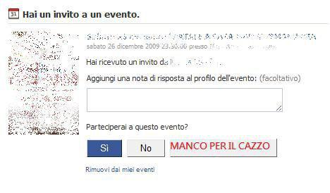 QUELLI CHE VORREBBERO ER TASTO NEGLI INVITI AGLI EVENTI... MA NUN CE PENSA' PE GNENTE !! - 04/03/2012
