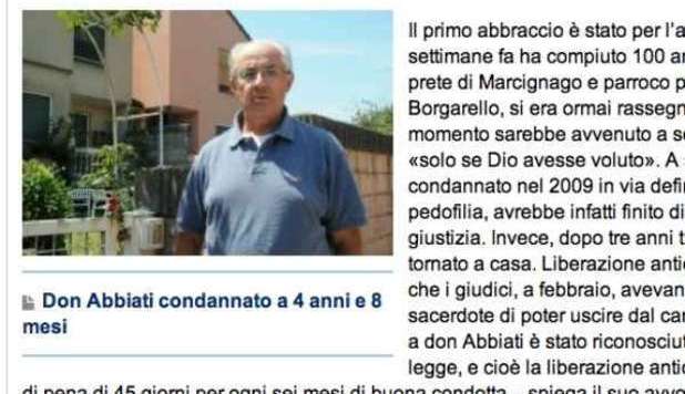 PARROCO PEDOFILO SCONTA LA CONDANNA. 'VOGLIO TORNARE A FARE IL PRETE' - FOTO - 20/11/2012