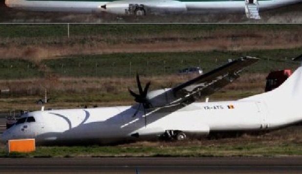 AEREO FUORI PISTA A FIUMICINO, 16 FERITI.  'LOGO SCOMPARSO NELLA NOTTE' - FOTO/VIDEO - 03/02/2013