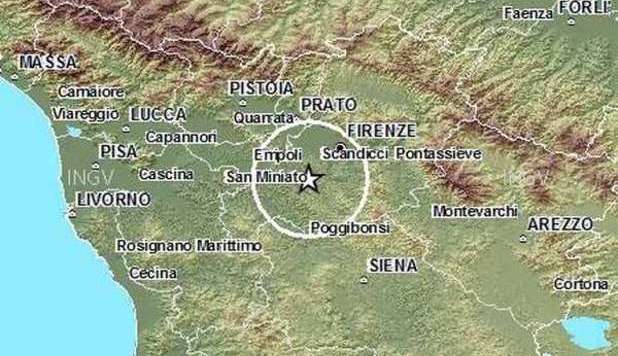 TERREMOTO A FIRENZE: DUE SCOSSE, MOLTA PAURA TRA LA GENTE - 17/04/2013