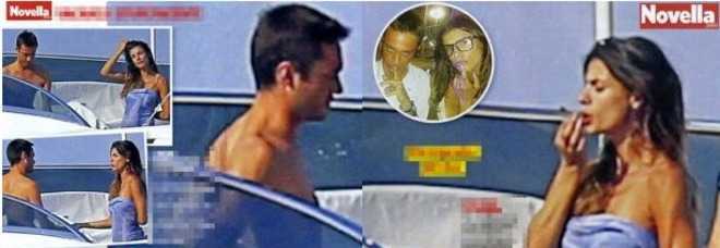 ELISABETTA CANALIS, SOLE E FUMA UNA ''STRANA SIGARETTA'' SULLO YACHT - FOTO - 25/07/2013