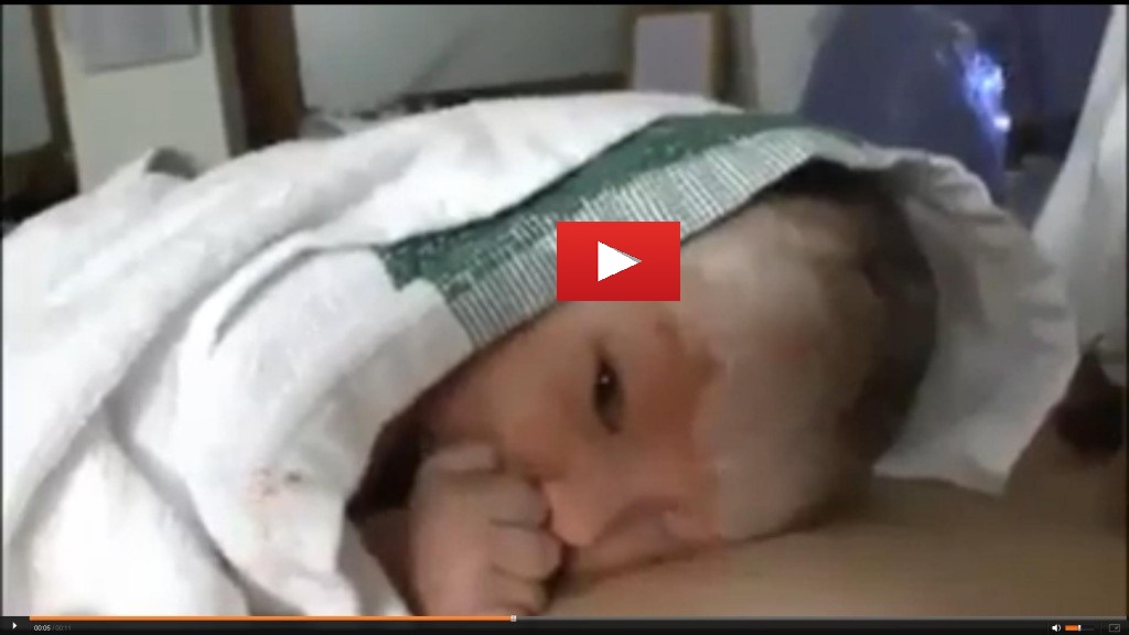 IL NEONATO CHE GIA' NON SOPPORTA DI ESSERE DISTURBATO - VIDEO - 25/11/2013