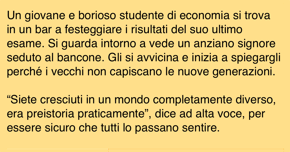 STUDENTE INSULTA UN ANZIANO: LA RISPOSTA CHE RICEVE E' DA RESTARE SENZA PAROLE... - 02/10/2017