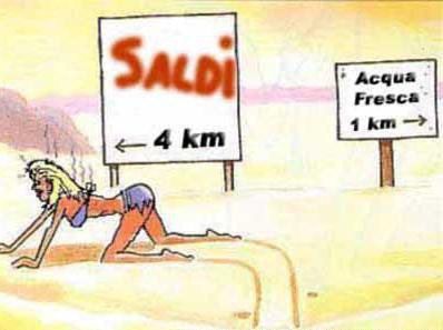 QUELLO CHE FA' IMPAZZI' LE DONNE ??... I SALDI DE INIZIO STAGIONE !! - 08/03/2012