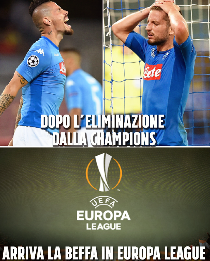 OLTRE AL DANNO ANCHE LA BEFFA: ECCO COSA ACCADRA' AL NAPOLI IN EUROPA LEAGUE - 07/12/2017