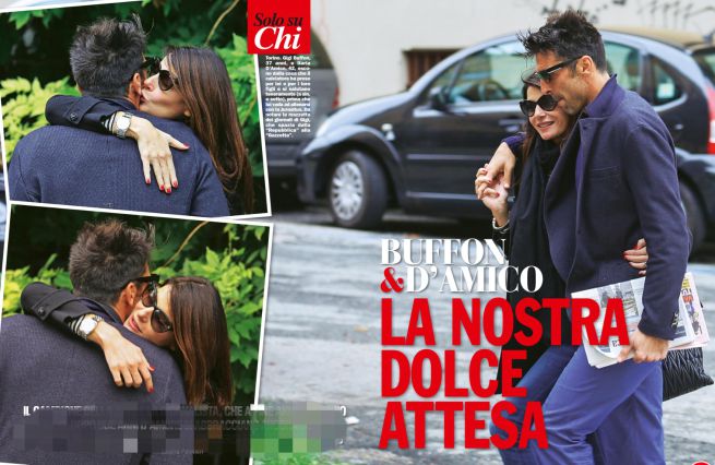 ILARIA D'AMICO E GIGI BUFFON BECCATI COSI'... MA A NESSUNO E' SFUGGITO IL PARTICOLARE DI ILARIA - 22/10/2015
