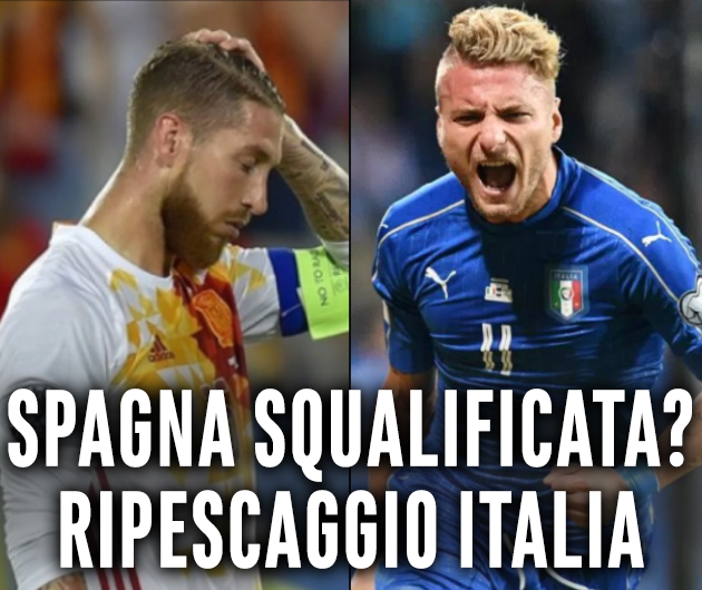 SPAGNA SQUALIFICATA DAL MONDIALE? RIPESCAGGIO ITALIA - LA NOTIZIA HA DEL CLAMOROSO, ITALIANI A BOCCA APERTA - 15/12/2017