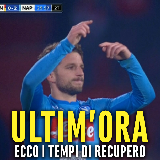 ''INFORTUNIO MERTENS, E' ARRIVATA LA NOTIZIA DEFINITIVA DIRETTAMENTE DAL NAPOLI'' ECCO QUANDO TORNA IN CAMPO - 05/02/2018