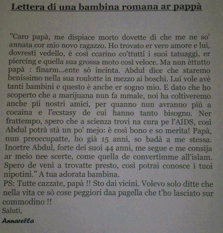 'NA BELLA LETTERA !! - 15/07/2012