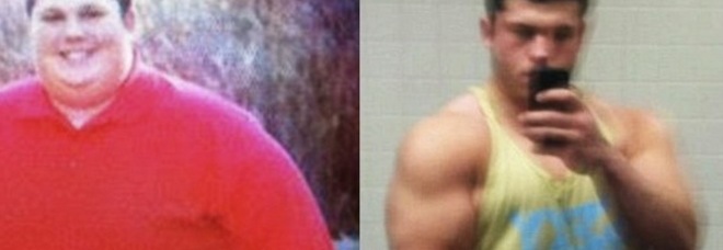PERDE IL PADRE E INGRASSA PER LA TRISTEZZA: ''STAVA PER MORIRE''. ORA È UN BODYBUILDER - 31/01/2014