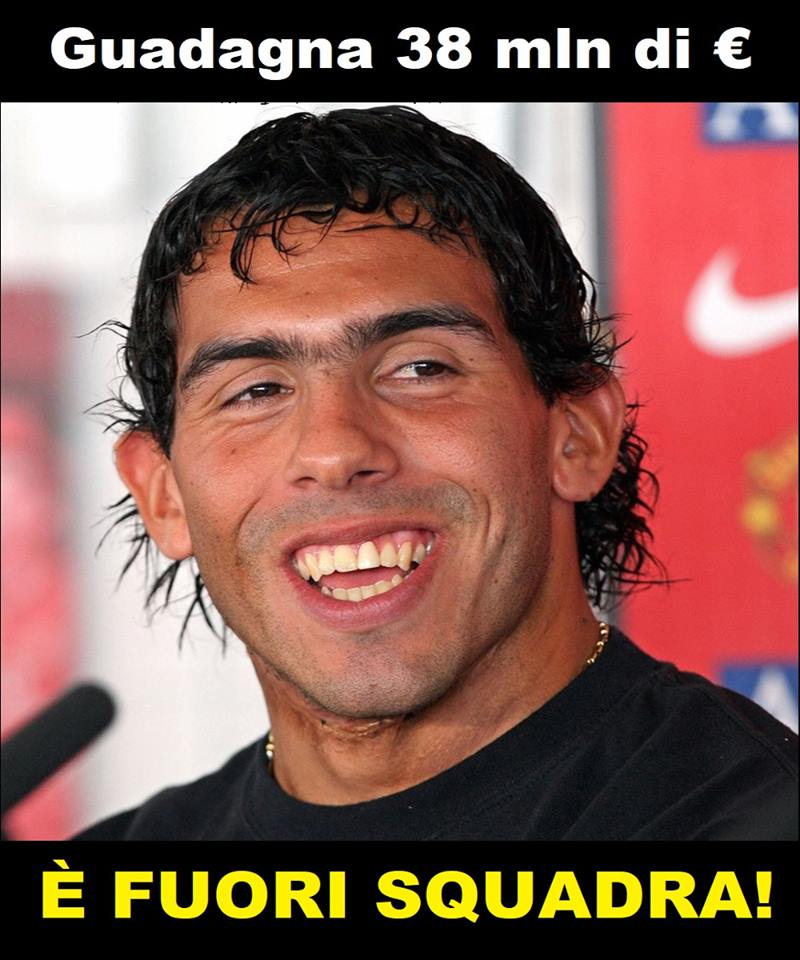 CARLOS TEVEZ E' STATO MESSO UFFICIALMENTE FUORI SQUADRA: IL MOTIVO E' INCREDIBILE - 15/11/2017