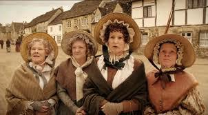 DUE VECCHIE ZITELLE PRENDONO ER TE' AI TAVOLINI DE 'N BAR IN CAMPAGNA... - 17/03/2012