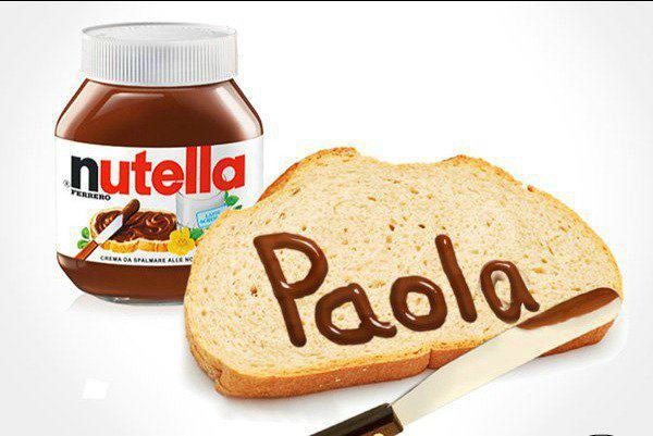 Il tuo nome con pane e nutella - 18/04/2012