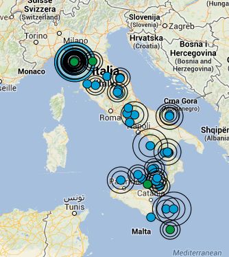 Italia, da questa notte oltre 60 terremoti registrati - 02/07/2013