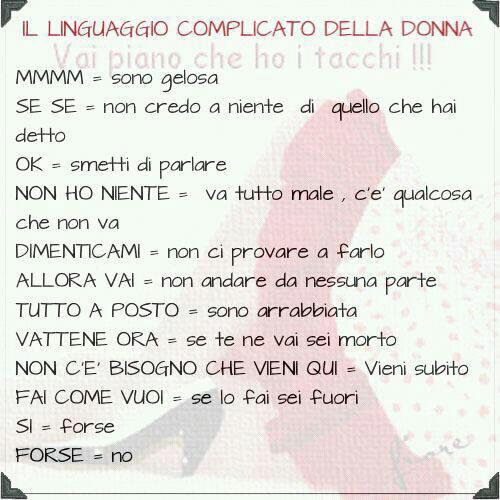 ER LINGUAGGIO DELLE DONNE !! - 20/06/2012