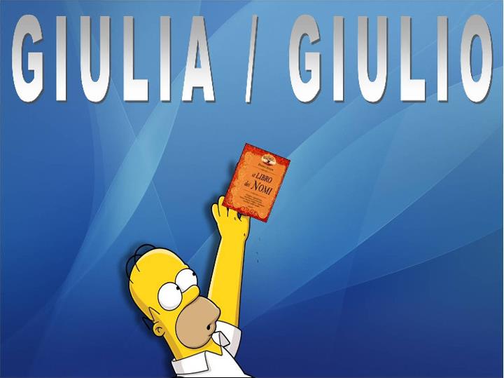 GIULIA / GIULIO - 02/03/2012