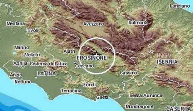 TERREMOTO DI MAGNITUDO 4.8 A SORA. GRANDE PAURA 'AVVERTITO A ROMA, IN ABRUZZO E CAMPANIA' - 16/02/2013