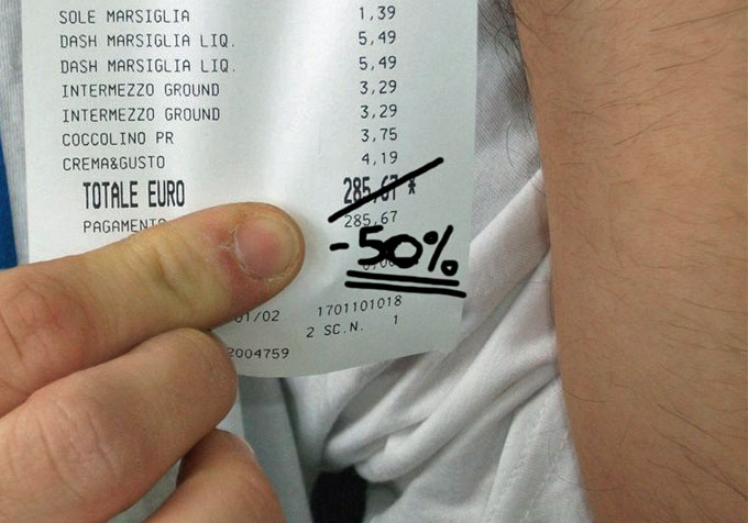 IL TRUCCO PER ACQUISTARE I PRODOTTI DI MARCA A META' PREZZO - ECCO COME - 25/01/2014
