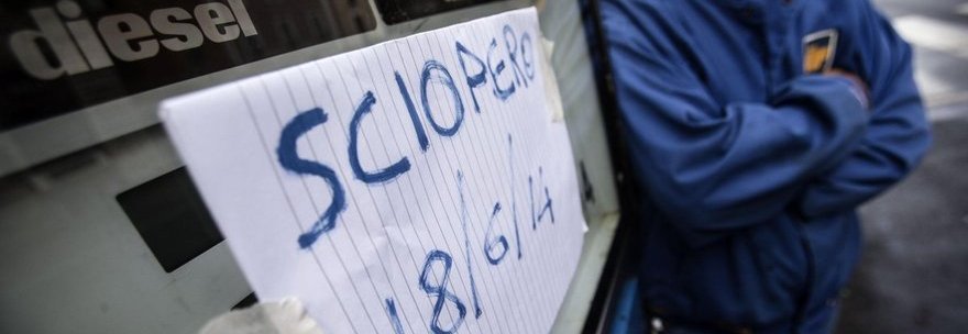 BENZINAI, SCIOPERO INIZIATO: NIENTE CARBURANTI. PREZZI ANCORA IN SALITA - 18/06/2014