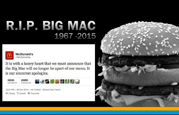 MC DONALD'S DICE ADDIO AL BIG MAC: ECCO LA VERITA' - 26/12/2014