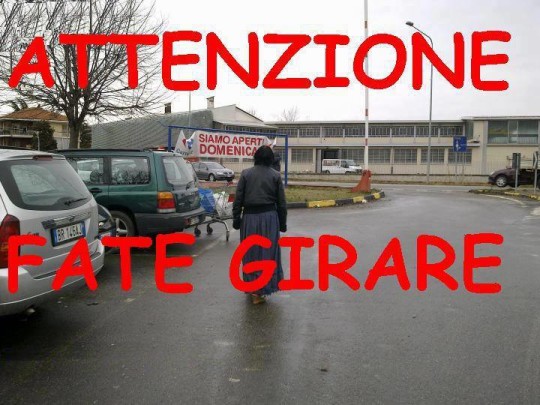 ATTENZIONE: SEGNALAZIONE GIUNTA DA TUTTI I SUPERMERCATI ITALIANI - 22/03/2015