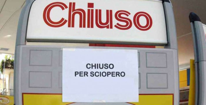 SCIOPERO DEI BENZINAI: 31 MARZO - 1 APRILE - 22/03/2015