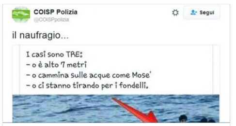 ''QUESTA FOTO DIMOSTRA CHE SULL'IMMIGRAZIONI CI PRENDONO PER STUPIDI'' - 26/04/2016