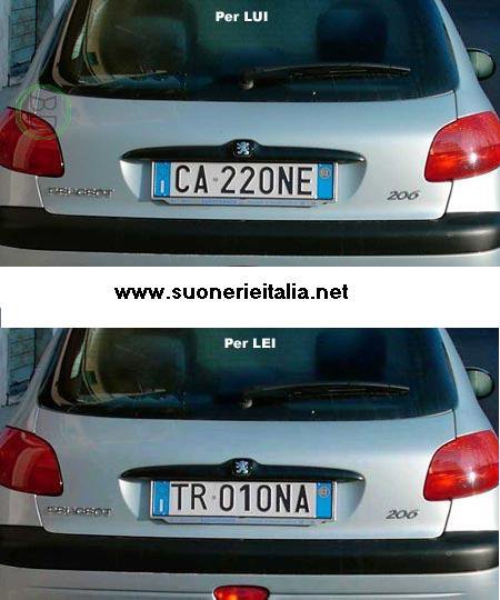 'A TARGA X LUI... 'A TARGA X LEI !! - 07/03/2012