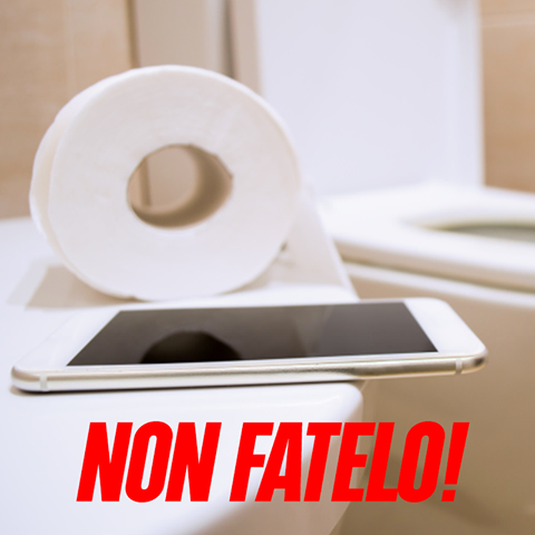 AVETE L'ABITUDINE DI PORTARE LO SMARTPHONE IN BAGNO? EVITATE ASSOLUTAMENTE QUESTA ABITUDINE. ECCO PERCHE' - 30/10/2016