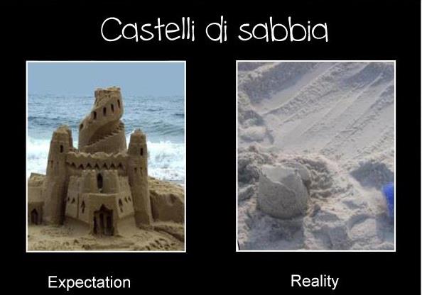 Le aspettative sò diverse dalla realtà: CASTELLI DE SABBIA - 11/06/2012