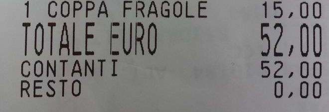 DUE PANINI E UNA COPPA DI FRAGOLE: 52 EURO. E IL BAR SI DIFENDE: ''SONO I NOSTRI PREZZI'' - 18/09/2014