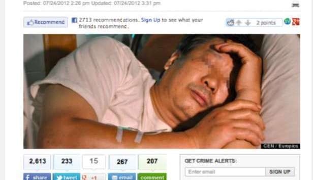 CINA, I LADRI GLI RUBANO IL PENE NEL SONNO: 'NON HO SENTITO NULLA' - 25/07/2012