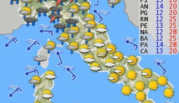 METEO, PIOGGE NEL WEEKEND. MA IL 1° MAGGIO ARRIVA 'HANNIBAL' - PREVISIONI - 26/04/2013