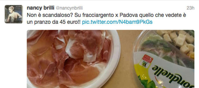 NANCY BRILLI: ''SCANDALOSO PER INSALATA E PROSCIUTTO CONFEZIONATI''' - 13/11/2013