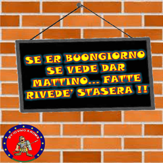SE ER BUONGIORNO SE VEDE DAR MATTINO… FATTE RIVEDE’ STASERA !! - 29/03/2012