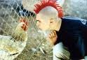 UN VECCHIETTO SE SIEDE VICINO AD UN PUNK CO NA' VISTOSA CAPIGLIATURA ROSSA DRITTA N' TESTA. - 04/03/2012