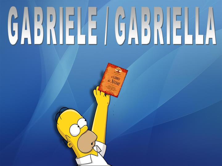 GABRIELE / GABRIELLA - 02/03/2012