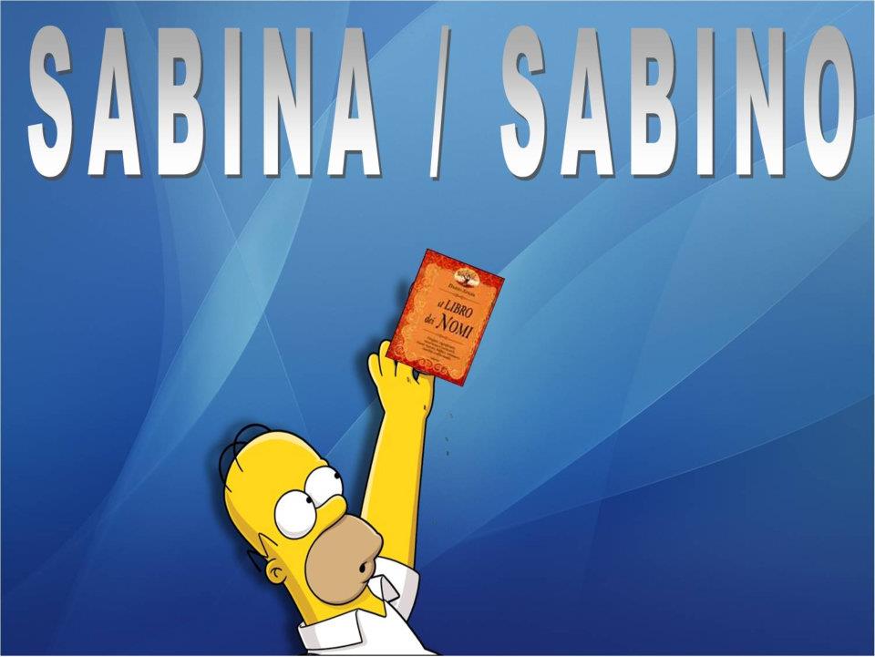 SABINA / SABINO - 04/03/2012