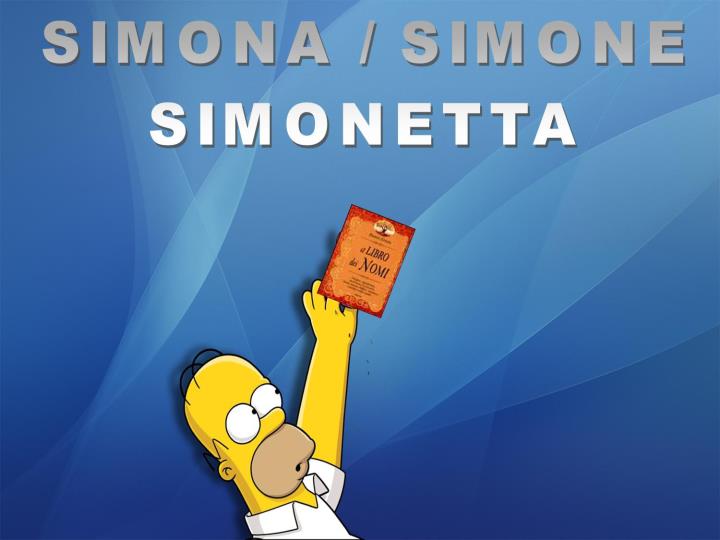 SIMONA / SIMONE / SIMONETTA - 29/02/2012