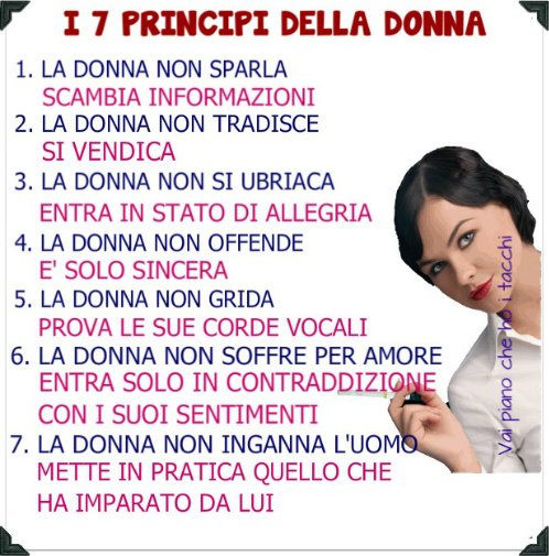 I 7 PRINCIPI DE 'NA DONNA !! - 03/05/2012