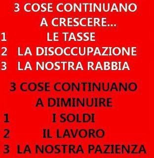 3 COSE CONTINUANO A CRESCE... 3 COSE CONTINUANO A DIMINUI' !! - 19/03/2012