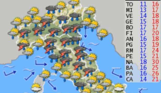 METEO, LA PRIMAVERA ZOPPICA: DA DOMENICA DI NUOVO PIOGGE  - PREVISIONI - 03/05/2013