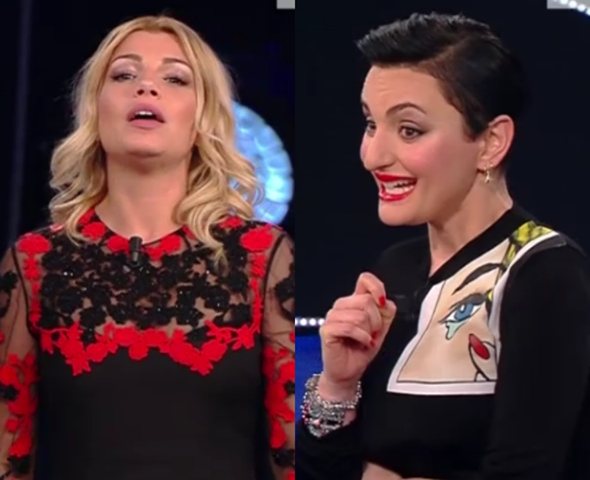 SANREMO: ARISA DIVERTE IL PUBBLICO MA EMMA REAGISCE IN MODO INASPETTATO. ECCO LA FRECCIATINA DI EMMA ALLA SUA COLLEGA - 13/02/2015