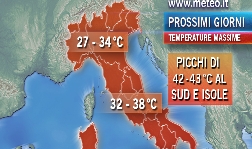 Meteo, ancora sole e caldo africano sull'Italia - 08/07/2012