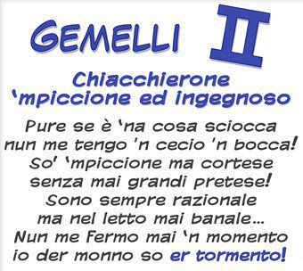 OROSCOPO ROMANO: GEMELLI !! - 14/03/2012