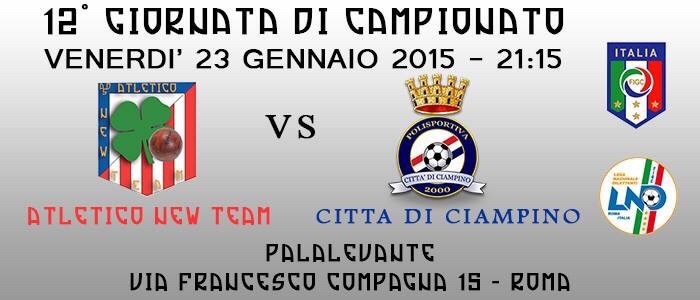 L'EVENTO TANTO ATTESO DI CALCIO A 5 - 21/01/2015